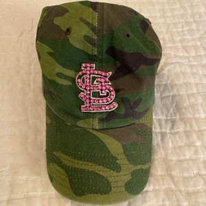 Bedazzled camo cardinals hat
